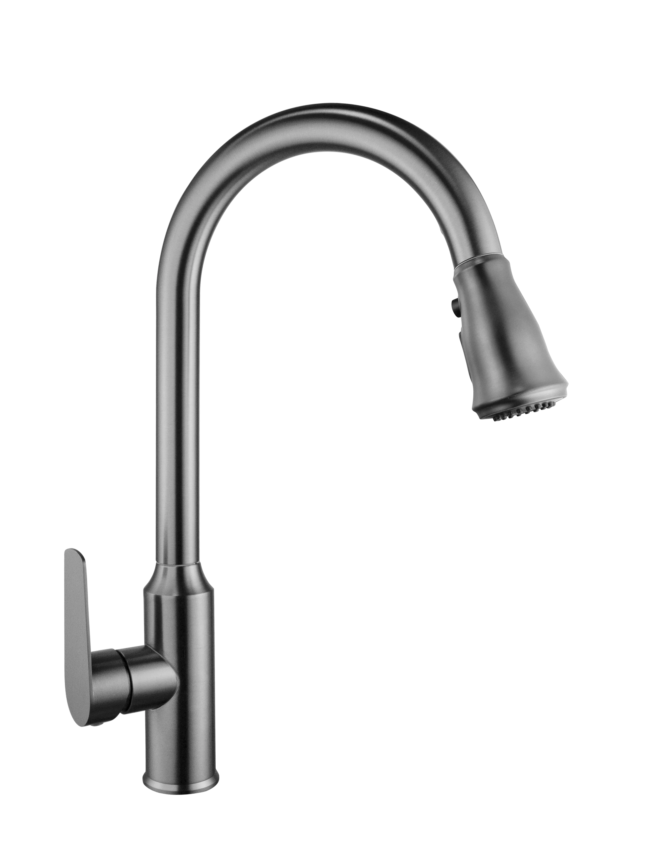 SL-609-1 电镀枪灰色抽拉式厨房水龙头可伸缩双喷雾冷热水混合水龙头 详情图 6