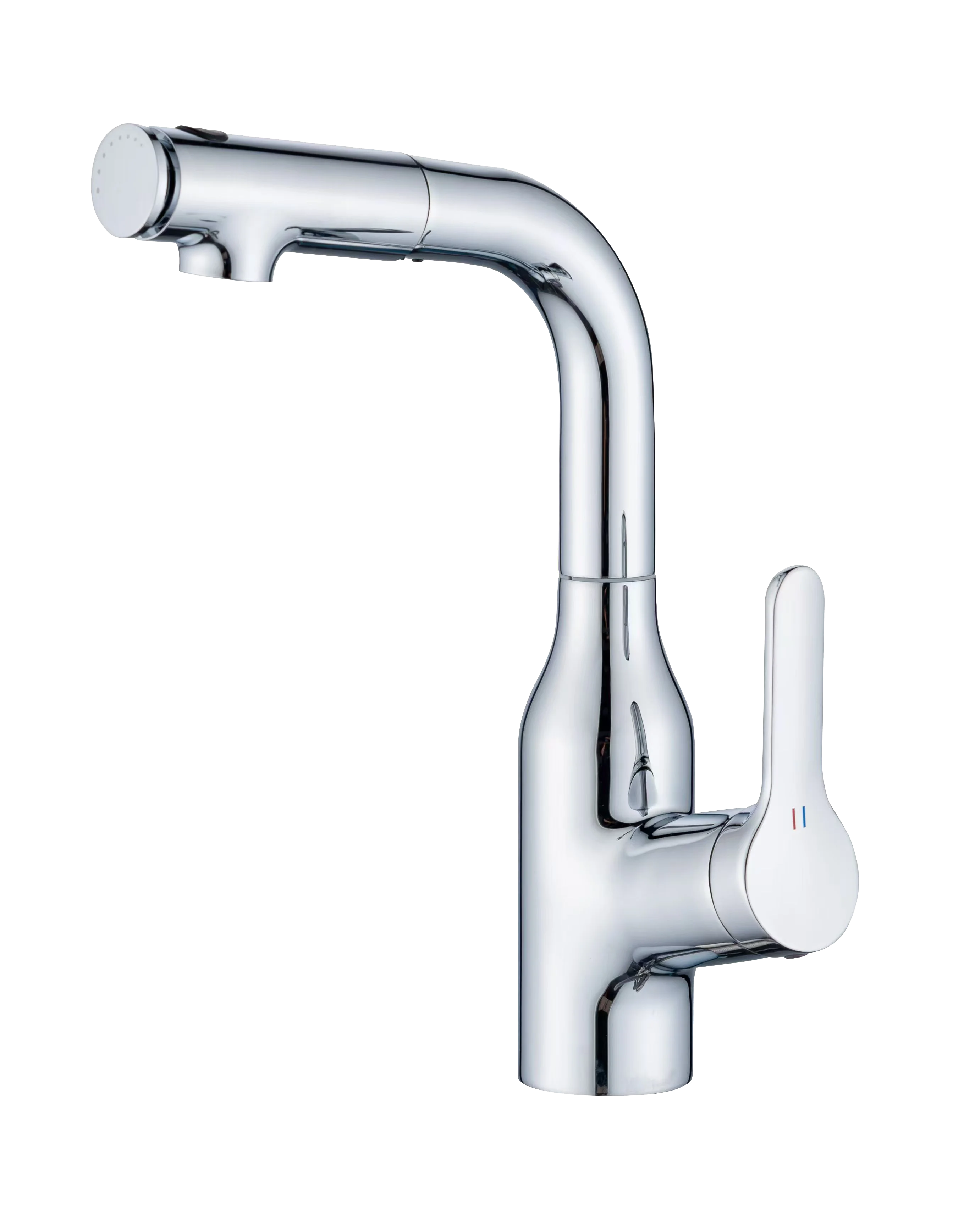 SL-304-1 9级镀铬抽拉式厨房水龙头 360度旋转双模式冷热水混合水龙头 缩略图 7