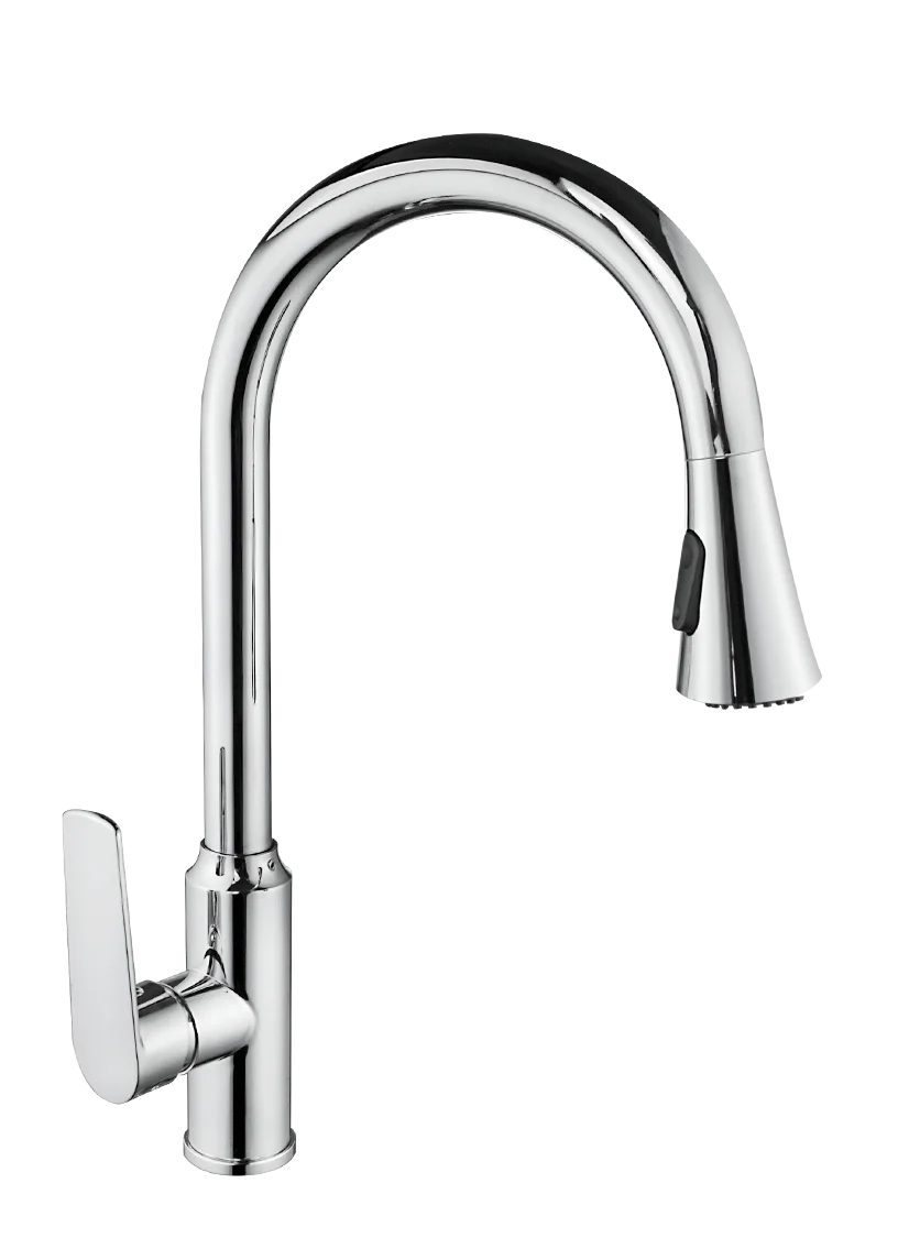 SL-610-1 下拉式厨房水龙头 360 ° 旋转式双模式喷雾磁力底座 9 级镀铬 详情图 5